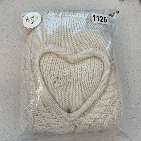 For Love & Lemons Vera Cropped Cut Out Sweater - Picture 7 of 7